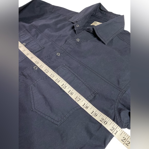 Cotton County Longsleeve Button up XL 42 Black Snap button Western Country - Picture 4 of 7